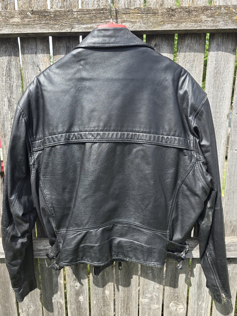 Berman's Men’s Black Leather Zip Motorcycle Jacket With Remvable Liner - Picture 5 of 9